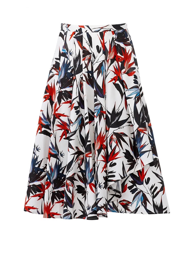 Jason Wu Floral Knee Length Skirt